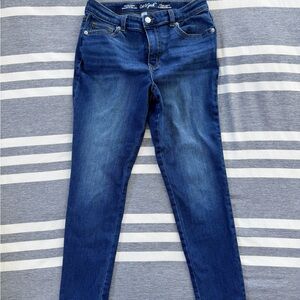 Cat & Jack Girls Size 16 Dark Blue High Rise Ultimate Stretch Skinny Jeans